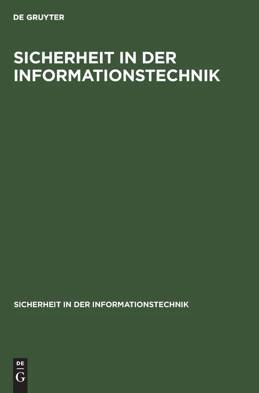 Sicherheit in der Informationstechnik: Einführung in Probleme, Konzepte Und Lösungen