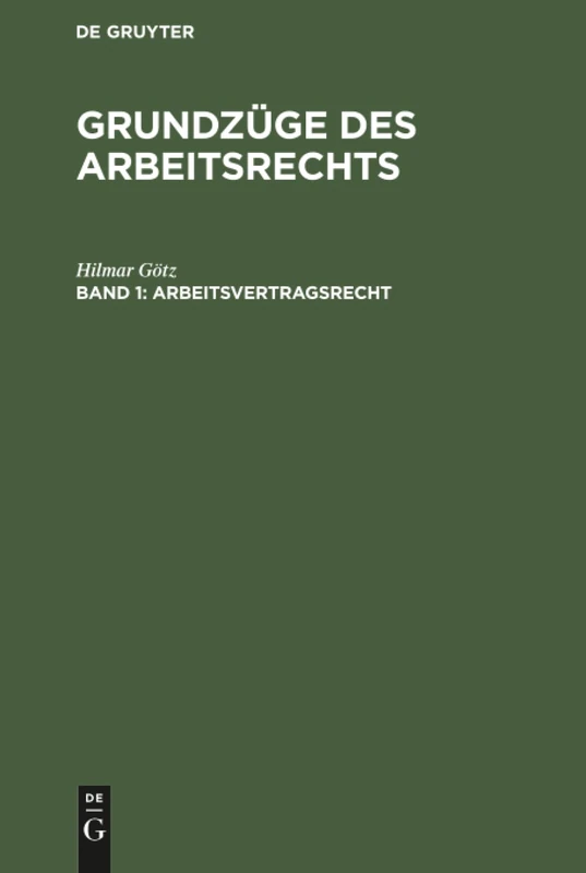 Arbeitsvertragsrecht: 1