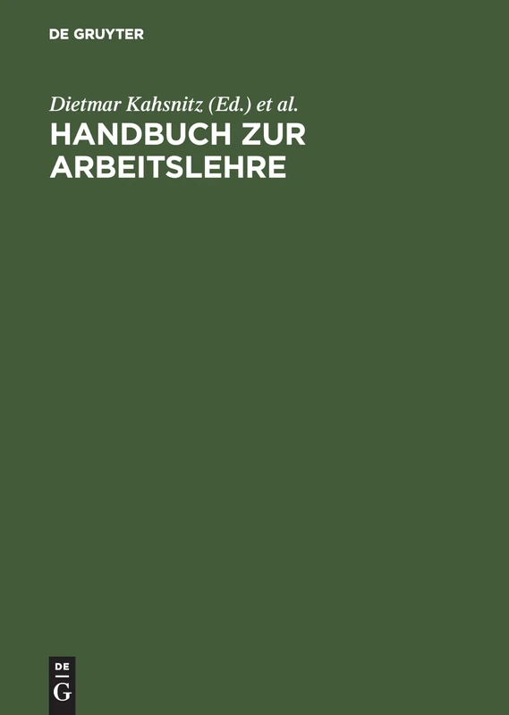 Handbuch Zur Arbeitslehre