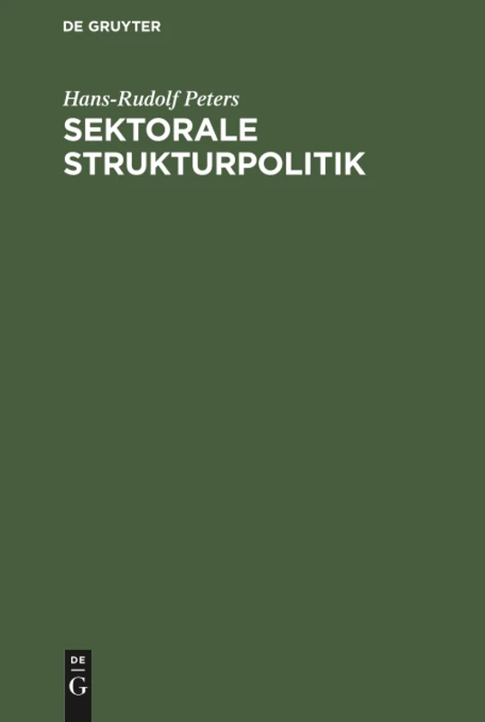 Sektorale Strukturpolitik