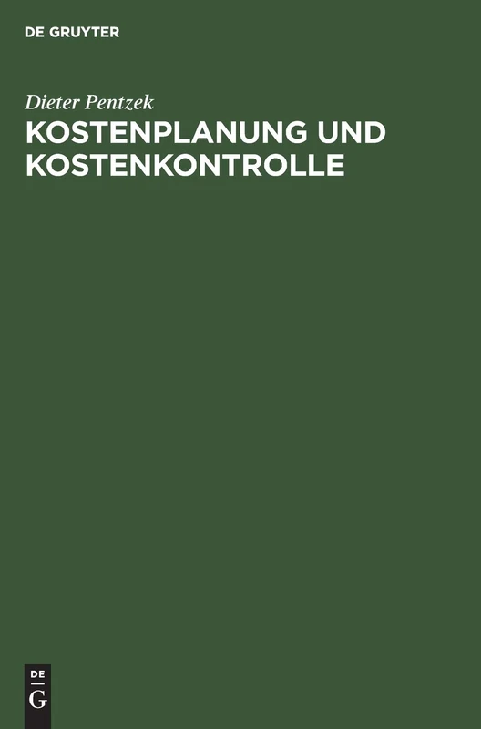 Kostenplanung und Kostenkontrolle
