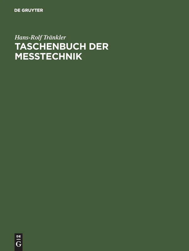 Taschenbuch der Meßtechnik: Mit Schwerpunkt Sensortechnik - Image 1