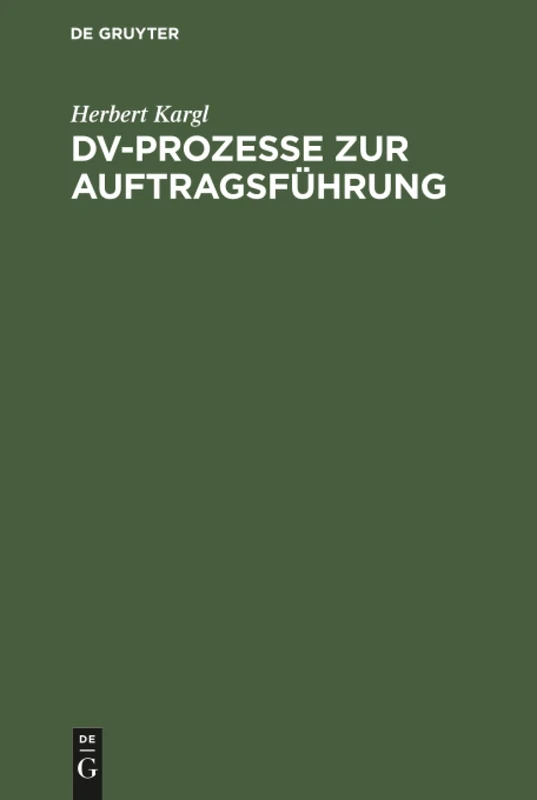 DV-Prozesse zur Auftragsführung