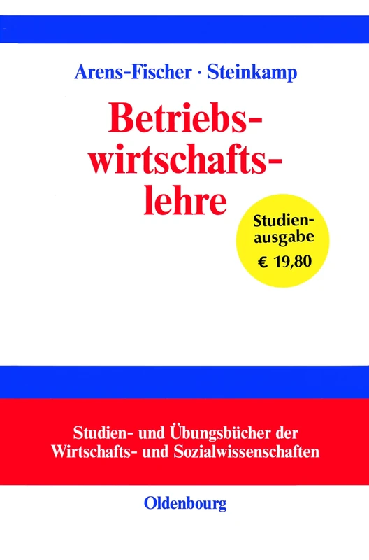 Betriebswirtschaftslehre (Studien- Und Übungsbücher der Wirtschafts- Und Sozialwissens) - Image 1