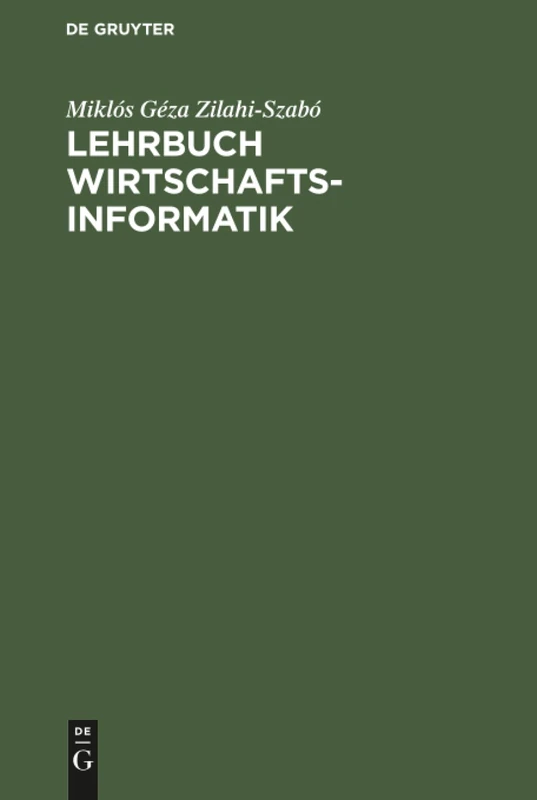 De Gruyter Oldenbourg - Lehrbuch Wirtschaftsinformatik