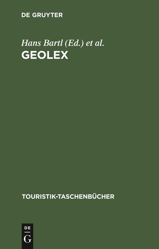 GeoLex: Kurzlehrbuch Und Geographie-lexikon Für Den Tourismus (Touristik-Taschenbücher)