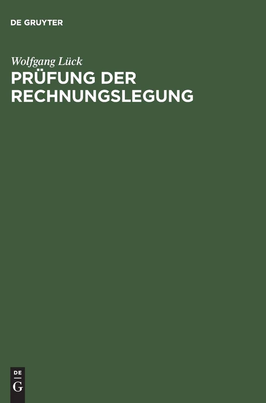 Prüfung der Rechnungslegung: Jahresabschlußprüfung
