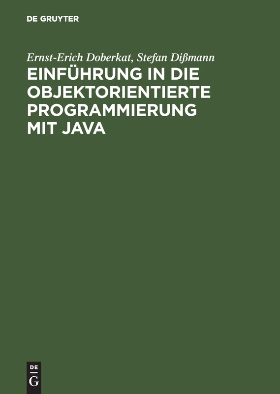 Einführung in Die Objektorientierte Programmierung Mit Java