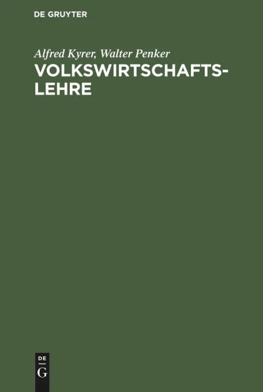Volkswirtschaftslehre: Grundzüge Der Wirtschaftstheorie Und -politik