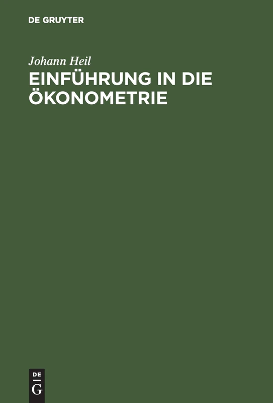 Einführung in die Ökonometrie