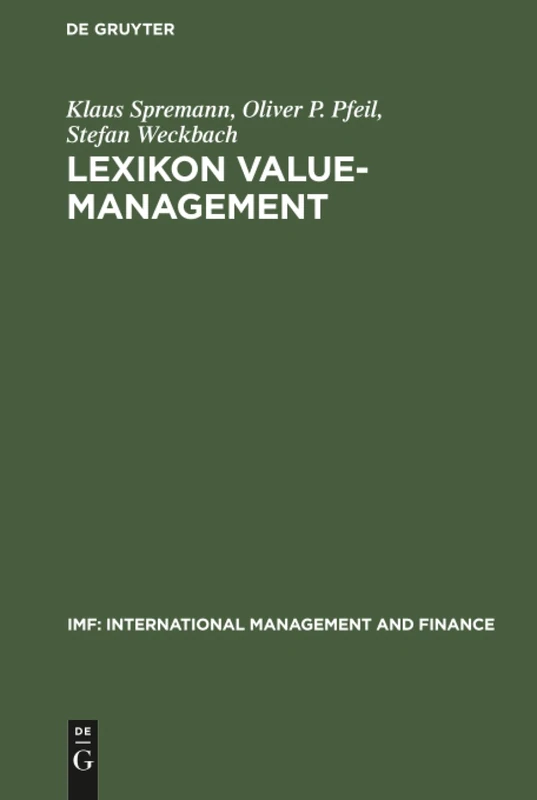 Lexikon Value-Management (IMF: International Management and Finance)