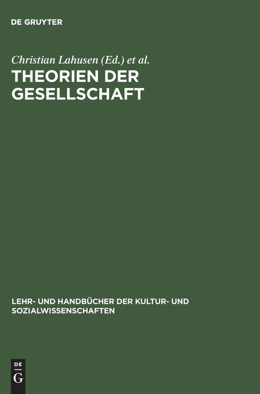 Theorien der Gesellschaft: Einführung in Zentrale Paradigmen Der Soziologischen Gegenwartsanalyse (Lehr- Und Handbücher der Kultur- Und Sozialwissenschaften)