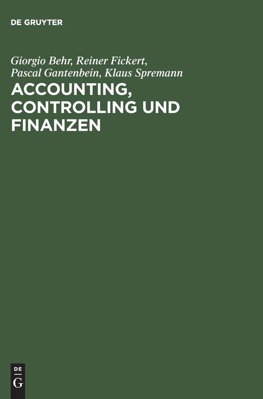 Accounting, Controlling und Finanzen: Einfuhrung
