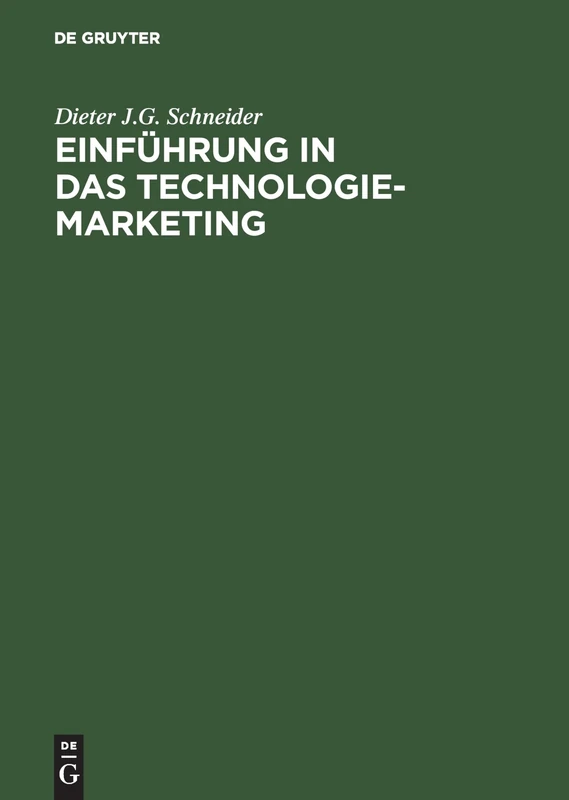 Einführung in Das Technologie-Marketing