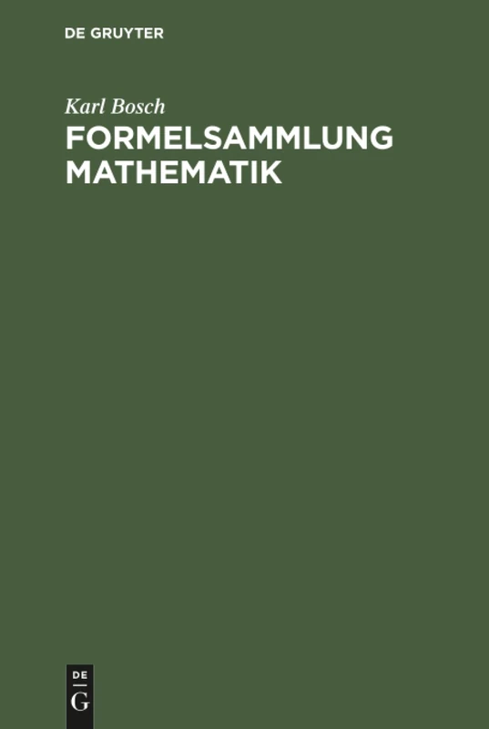 Formelsammlung Mathematik