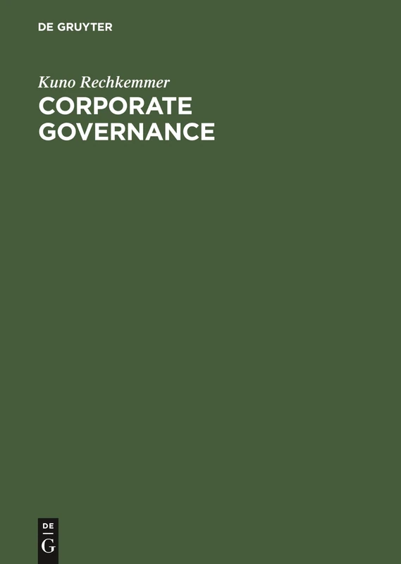 Corporate Governance: Informations Und Früherkennungssystem