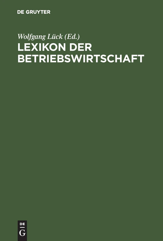 Lexikon der Betriebswirtschaft