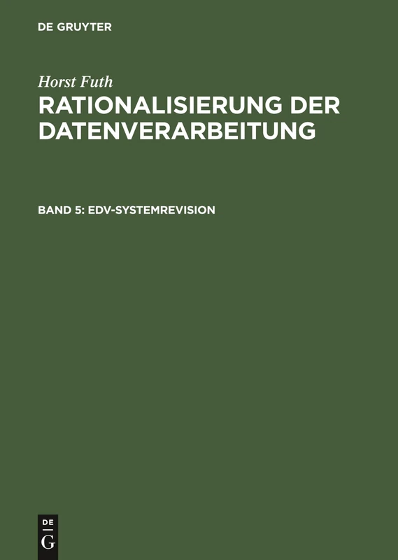 Edv-Systemrevision: Organisatorische Zweckmässigkeit, Wirtschaftlichkeit, Datensicherung, Datenschutz