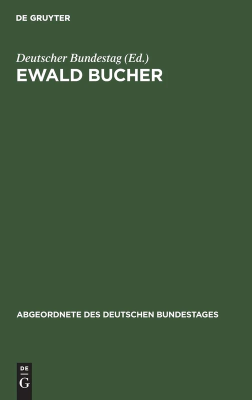 Ewald Bucher: 7 (Abgeordnete Des Deutschen Bundestages)