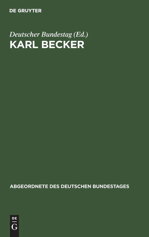 Karl Becker: 12 (Abgeordnete Des Deutschen Bundestages)