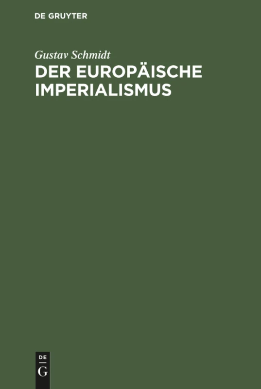 Der europäische Imperialismus: Studienausgabe