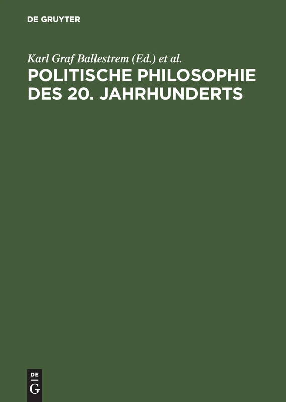 Politische Philosophie des 20. Jahrhunderts