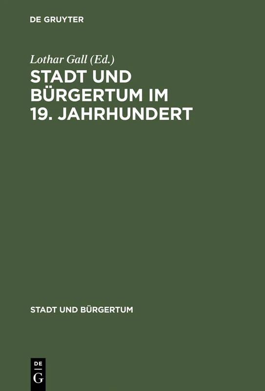 Stadt und Bürgertum im 19. Jahrhundert: 1 - Image 1