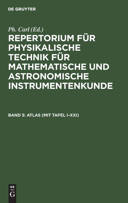 De Gruyter Oldenbourg Atlas (Mit Tafel I-XXI) - Rare Book