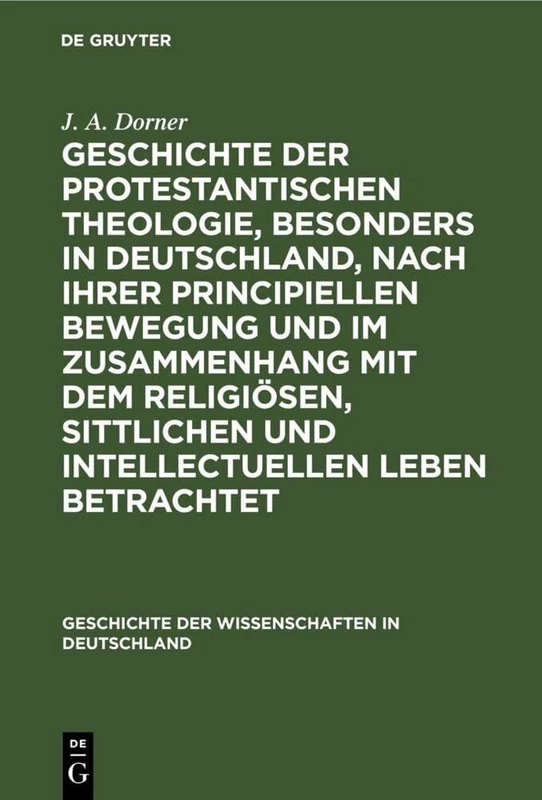 De Gruyter Oldenbourg - Geschichte Der Protestantischen Theologie