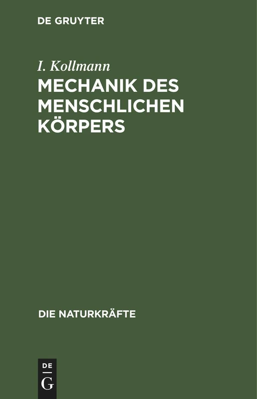 De Gruyter Oldenbourg - Mechanik Des Menschlichen Korpers: 13