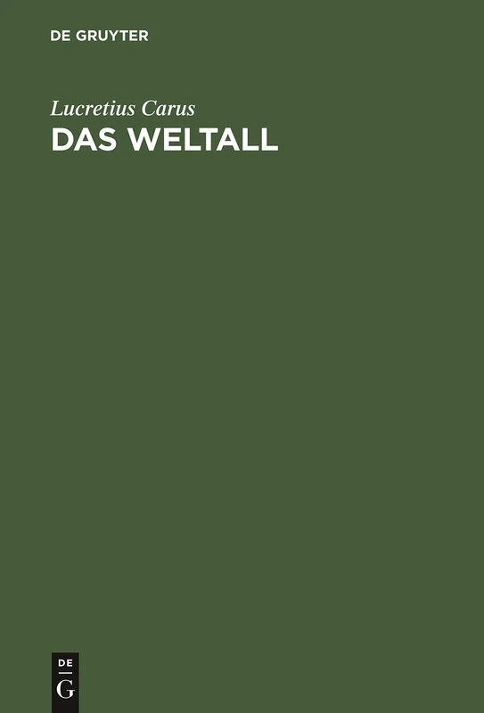 Das Weltall: Ein Lehrgedicht in Sechs Gesängen