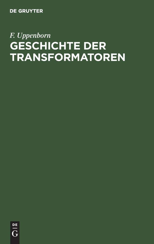 Geschichte Der Transformatoren