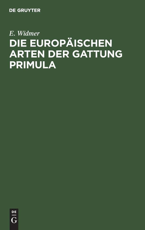Die europäischen Arten der Gattung Primula - Image 1