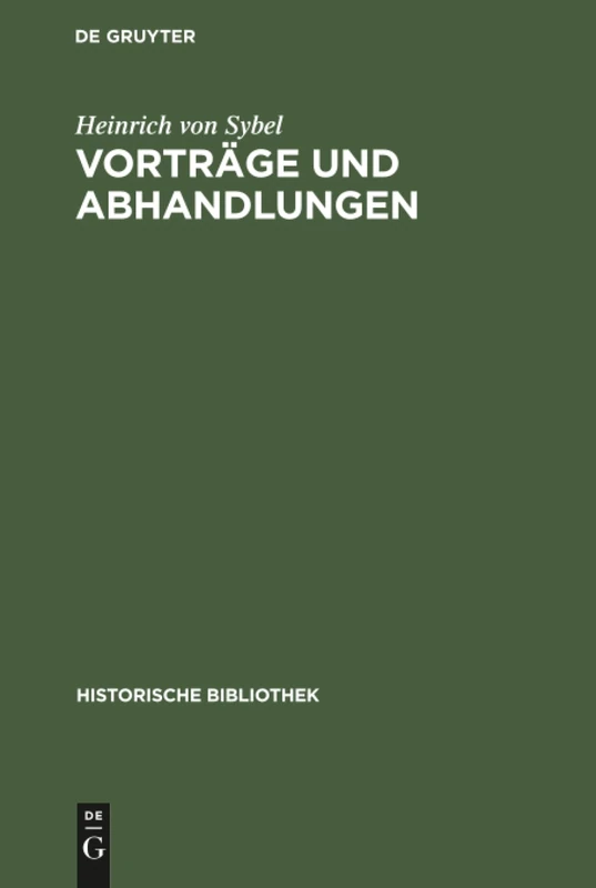 De Gruyter Oldenbourg - Vortrage und Abhandlungen: 3