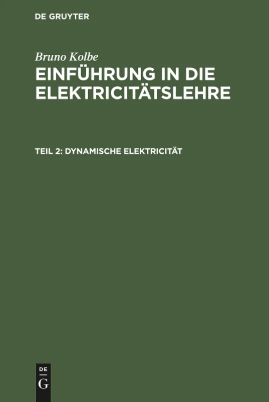 Dynamische Elektricität