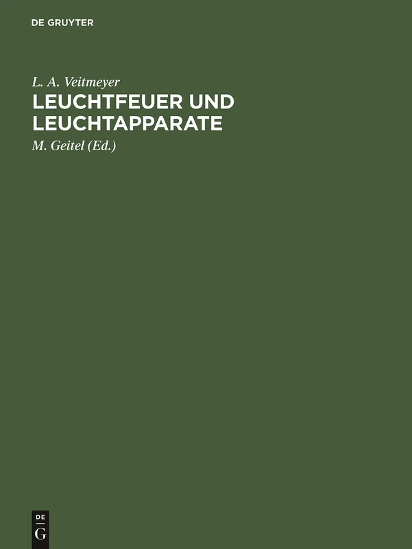 Leuchtfeuer Und Leuchtapparate