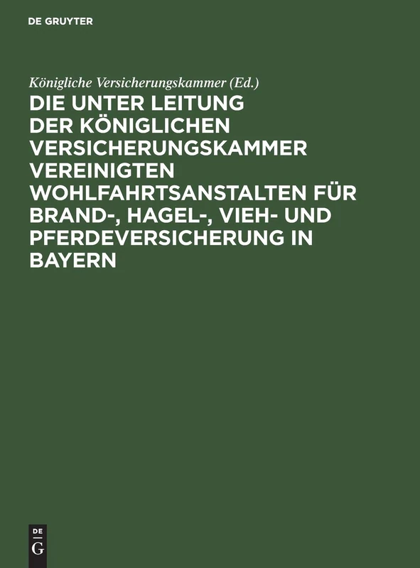 De Gruyter Oldenbourg - Die Unter Leitung Der Koniglichen