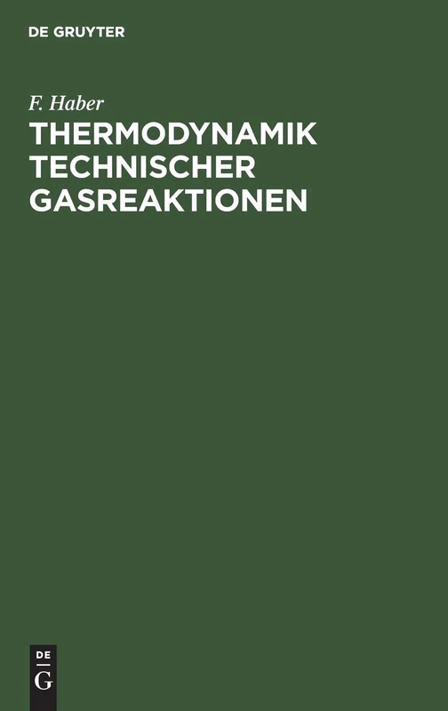 Thermodynamik Technischer Gasreaktionen: Sieben Vorlesungen