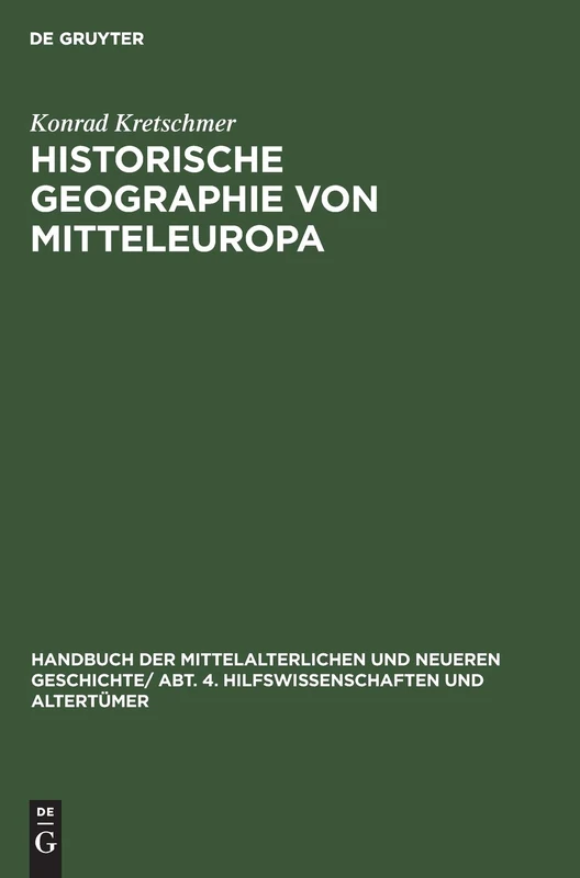 Historische Geographie Von Mitteleuropa