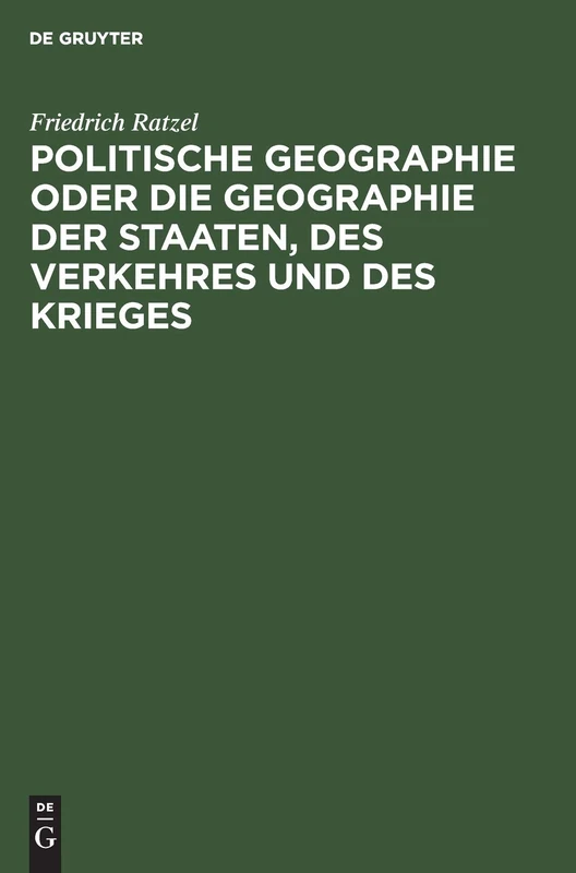 De Gruyter Oldenbourg - Politische Geographie Book