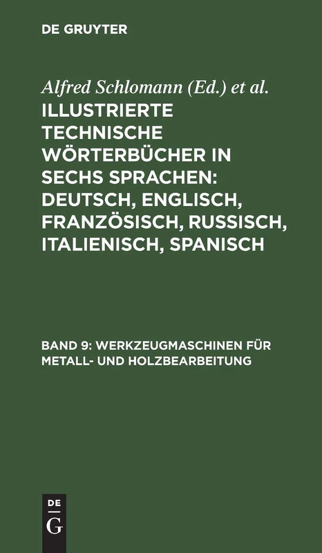 Werkzeugmaschinen Für Metall- Und Holzbearbeitung