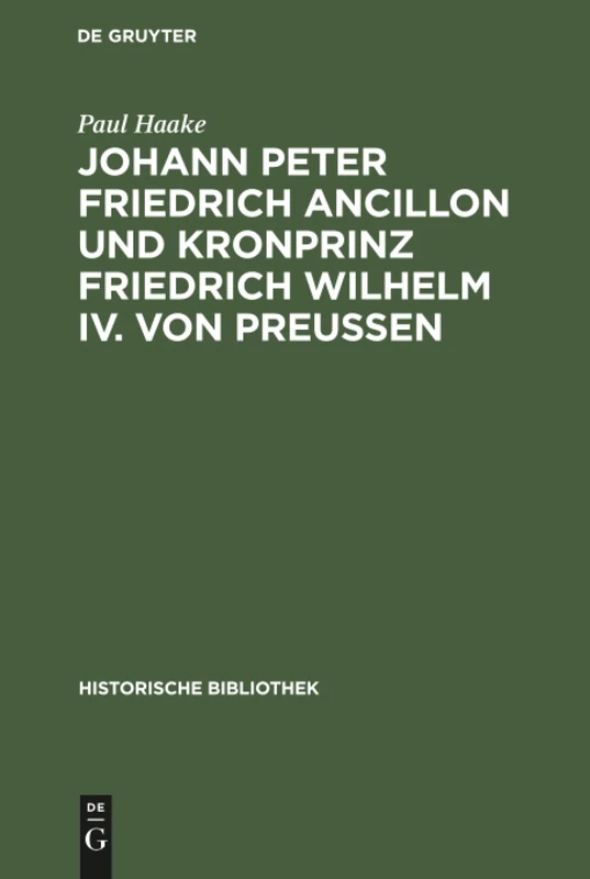 Johann Peter Friedrich Ancillon und Kronprinz Friedrich Wilhelm IV. von Preußen: 42 (Historische Bibliothek)