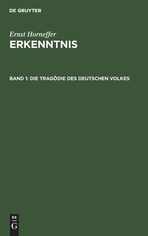 Die Tragödie Des Deutschen Volkes