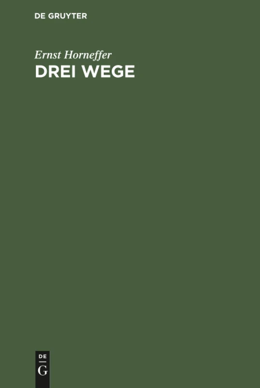 Drei Wege: Ideen Zur Deutschen Politik