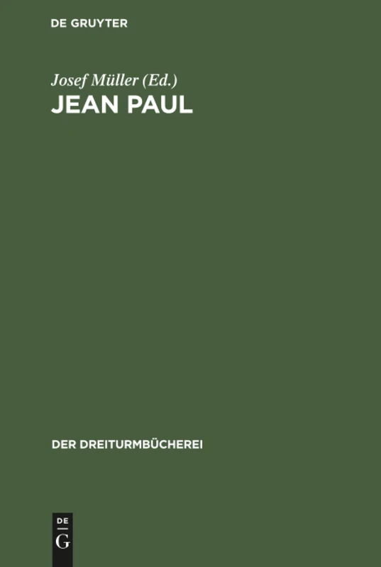 Jean Paul: 5 (Dreiturmbücherei)