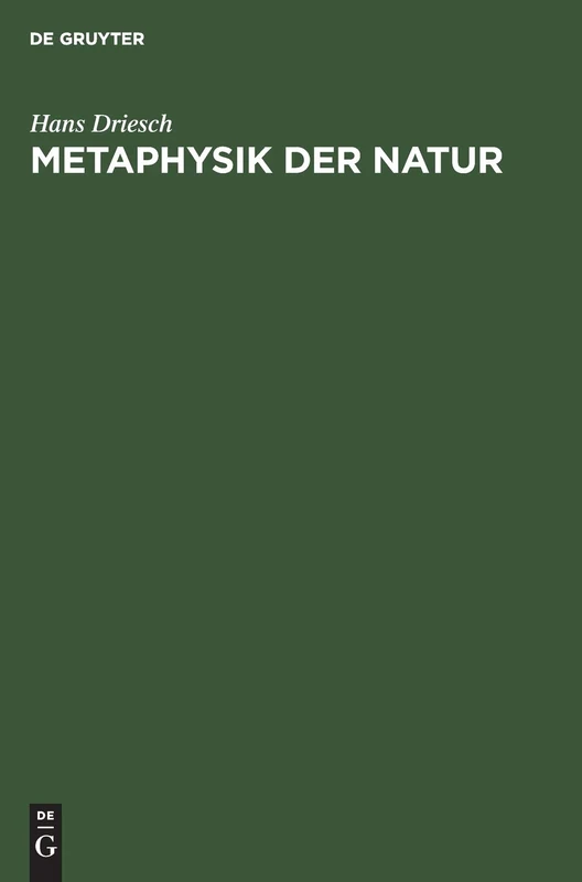 Metaphysik Der Natur
