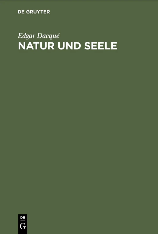 Natur und Seele: Ein Beitrag Zur Magischen Weltlehre