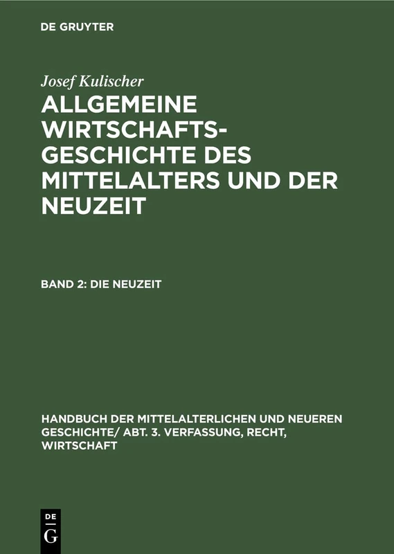 Die Neuzeit: Mit Register Zu Band I-II