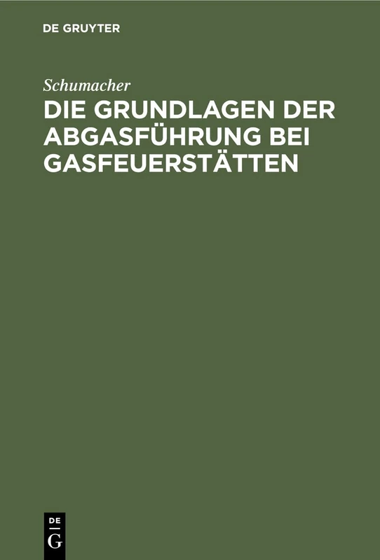 Die Grundlagen der Abgasführung bei Gasfeuerstätten