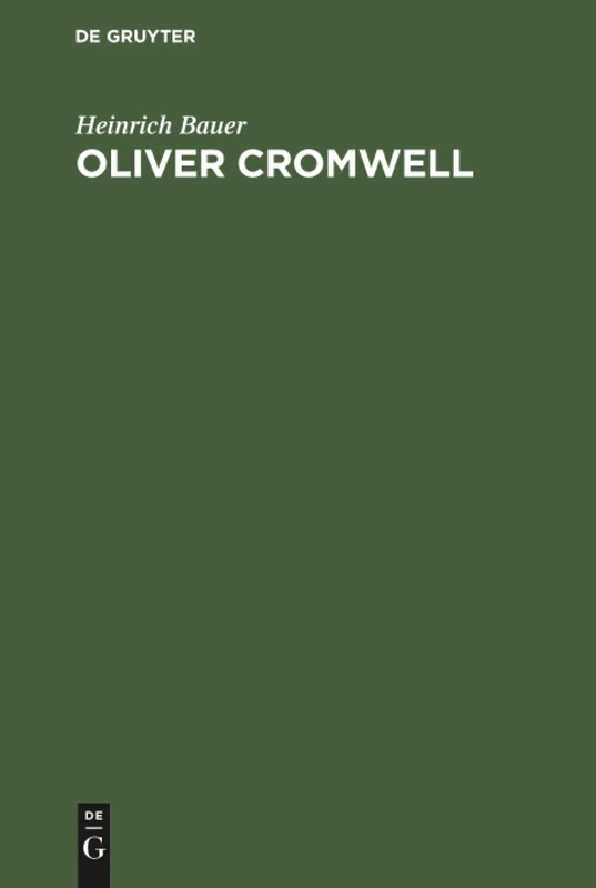 Oliver Cromwell - De Gruyter Oldenbourg History Book - Image 1